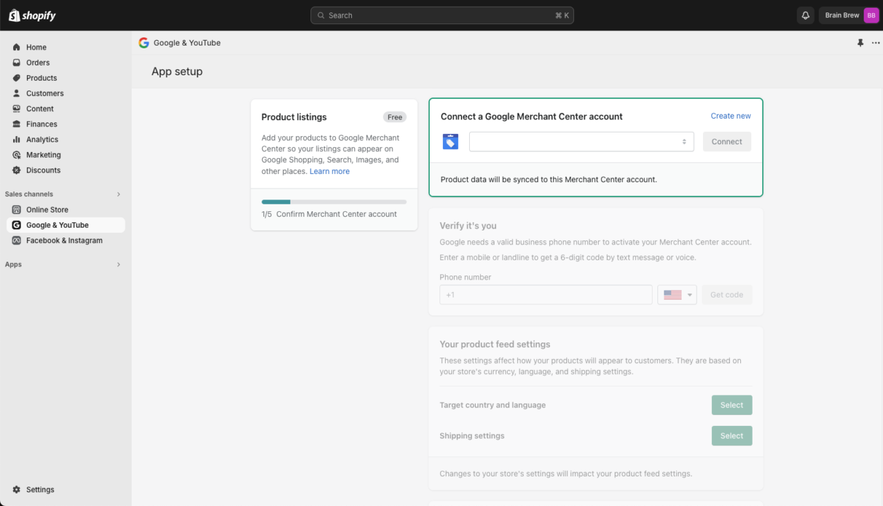 Google Merchant Center Shopify Integration